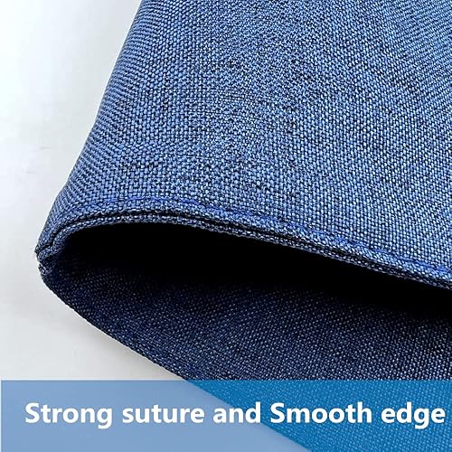 Miniatura 7 de WAZAIGUR Juego de 6 manteles individuales tejidos, lavables, antideslizantes, para mesa de comedor, manteles individuales para mesa de cocina (azul