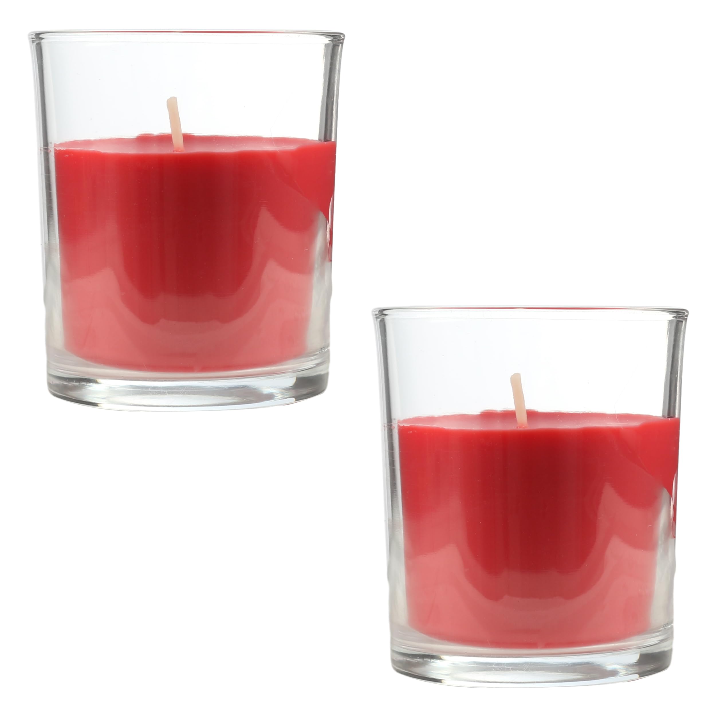Bougie Cire Végétale Verre Bougies Parfumées Fruits Des Bois - 2 Bougies En Verre, Cire Végétale, 28 Heures De Combustion - Fabriqué En Espagne Bougie En Verre Réutilisable 8.5x7cm