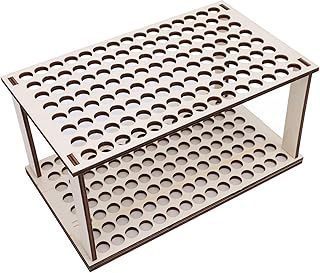 Colored Pencil Holder Organizer, Multi Holes Detachable Space Saving Wood Desktop Storage Fountain Pens Display Stand for Pens (A)
