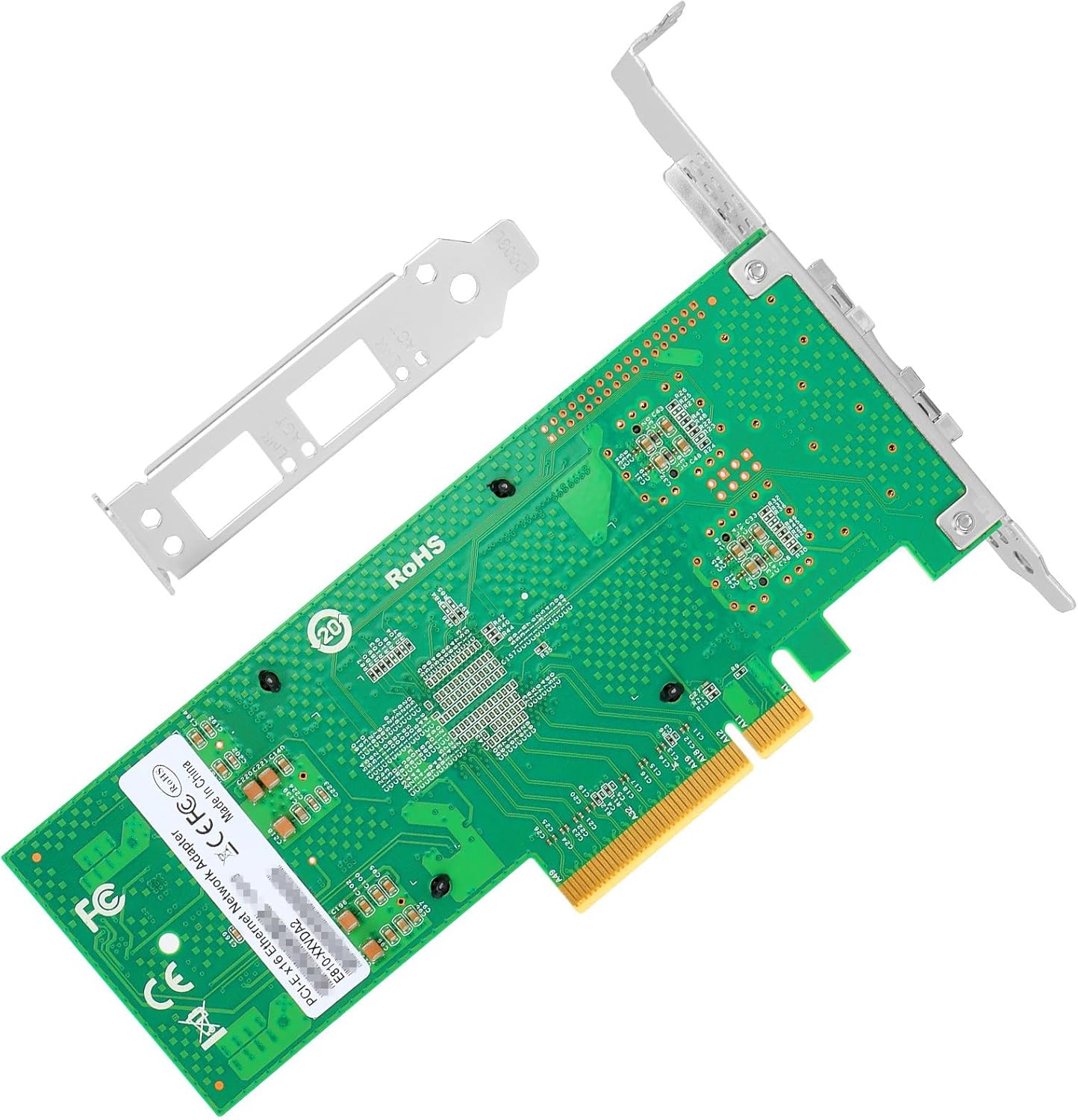 Vogzone 25Gb PCI-E NIC Network Card for Intel E810-XXVDA2, 1GbE/10GbE/25GbE Dual SFP28 Ports, with Intel E810-XXVAM2 Chip,25GbE PCI Express 4.0 X8 Ethernet Adapter Support RDMA iWARP/RoCEv2/UEFI