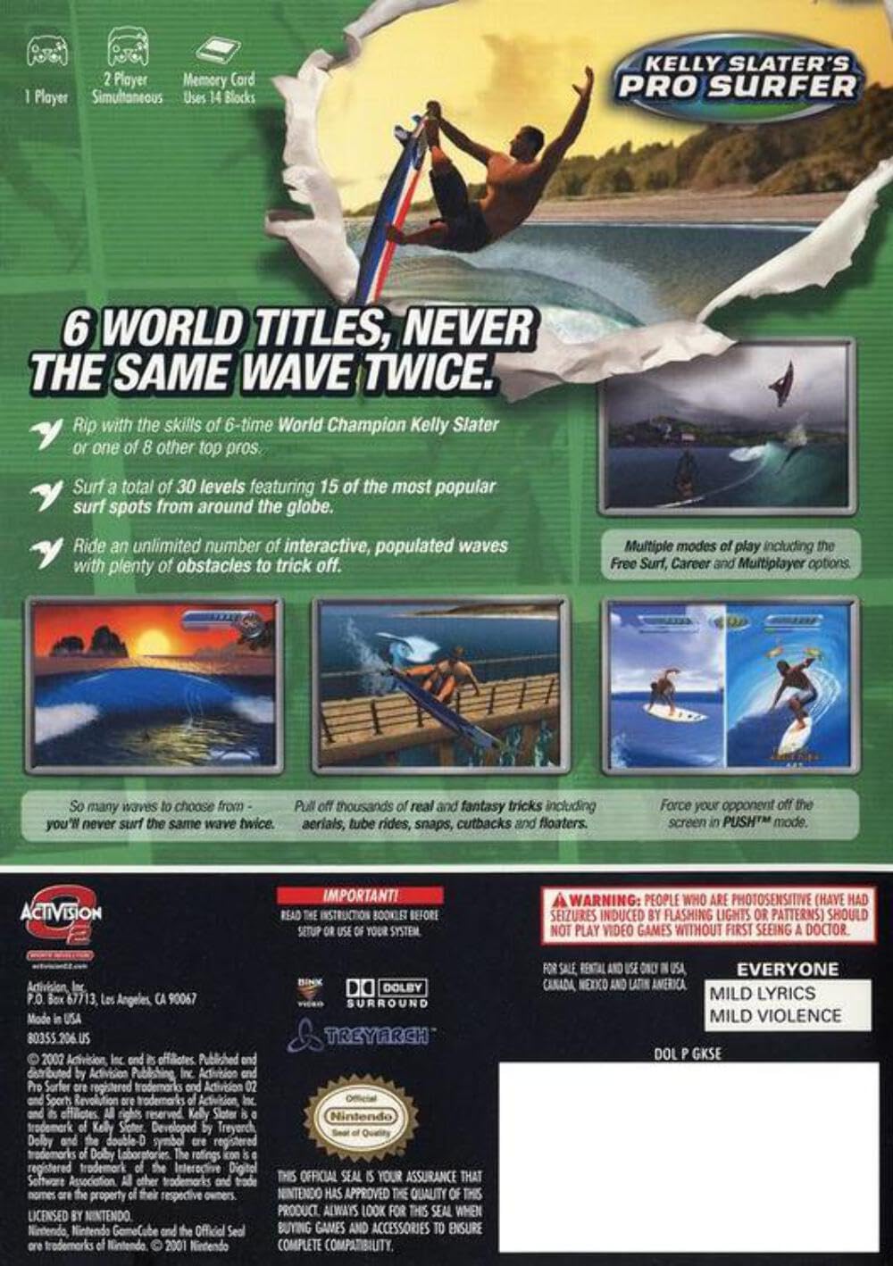 Kelly Slater's Pro Surfer - GameCube