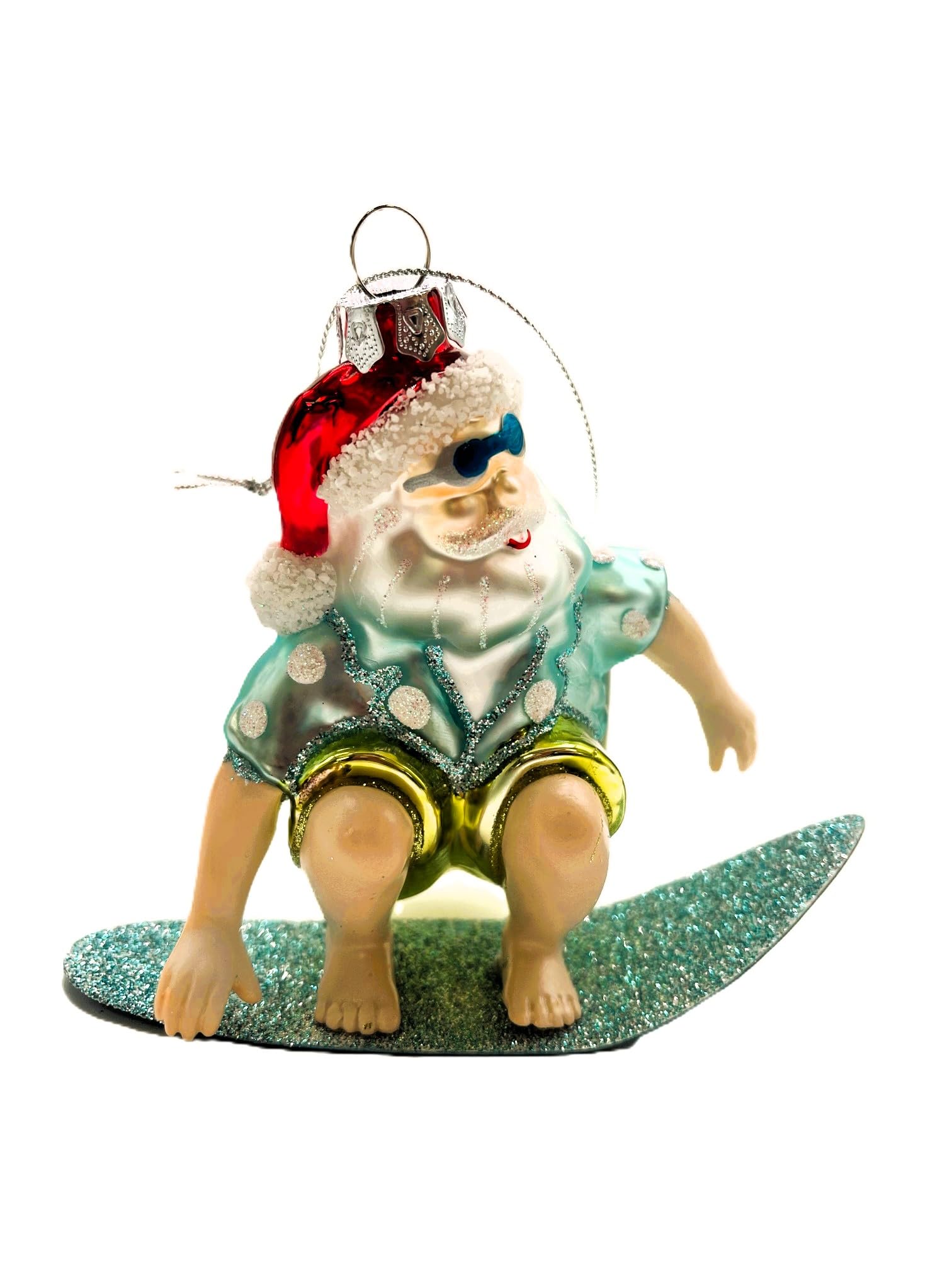 Kurt Adler szklana ozdoba Świętego Mikołaja, 10 cm (YAMJ8914)