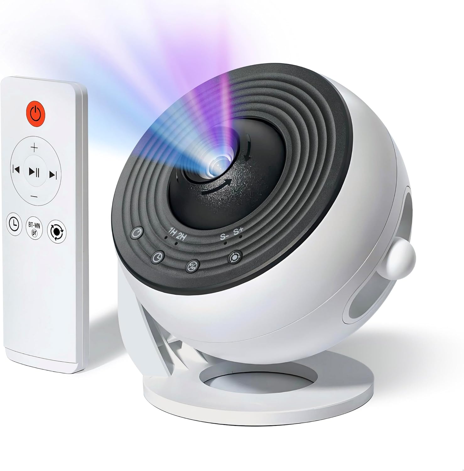 Galaxy Star Projector Upgraded 4K HD Lens - Wider Sharper Projection, 13 Nebula Theme Discs, 15 Sleep Aid White Noise, Remote, 1/2/Timer, Bluetooth Play, Valentines Day Gifts for Kids, White