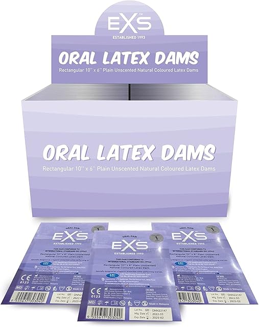 EXS | Oral Dams | Enhance Your Safety & Pleasure | Dental Dams | Unscented | 10 Pack