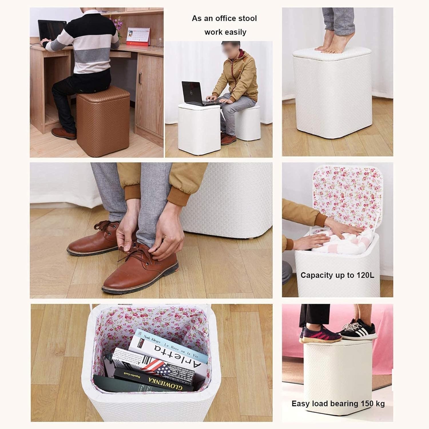 Entryway Storage Bench Solid Wood Storage Stool Dressing Stool Small Change Shoe Bench Multifunctional Foot Stool Sofa Home Chair Bed Tail Box Storage Stool