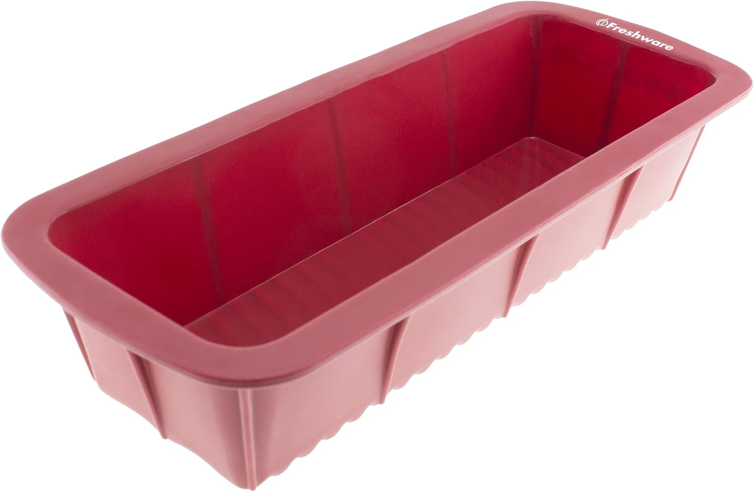 Silicone Molds [Loaf Pan, 1 PC] Cupcake Baking Pan - Free Paper Muffin Cups - Non Stick, BPA Free, 100% Silicon & Dishwasher Safe Silicon Bakeware Tin - Kitchen Rubber Tray & Soap Molds