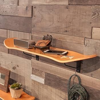 スケートボード 棚 壁掛け シェルフ ウォールラック 男前インテリア 収納 Amazon.co.jp: スケートボード 棚 壁掛け シェルフ ウォール