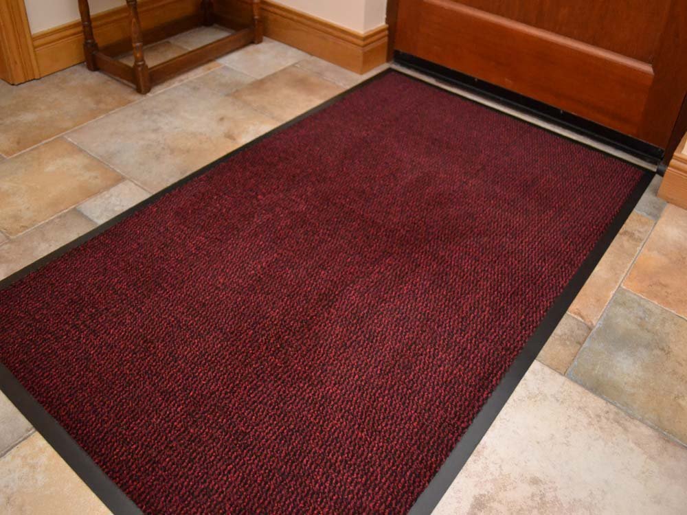 Sell-Ideas Kangaroo's Anti Slip Rubber Outdoor Floor Mat, Entrance Barrier Rugs Home Kitchen Office Door Runner In and Sizes 40 x 60/60X90/60 x 180/90 x 150/120 x 180 - Red 60 x 180