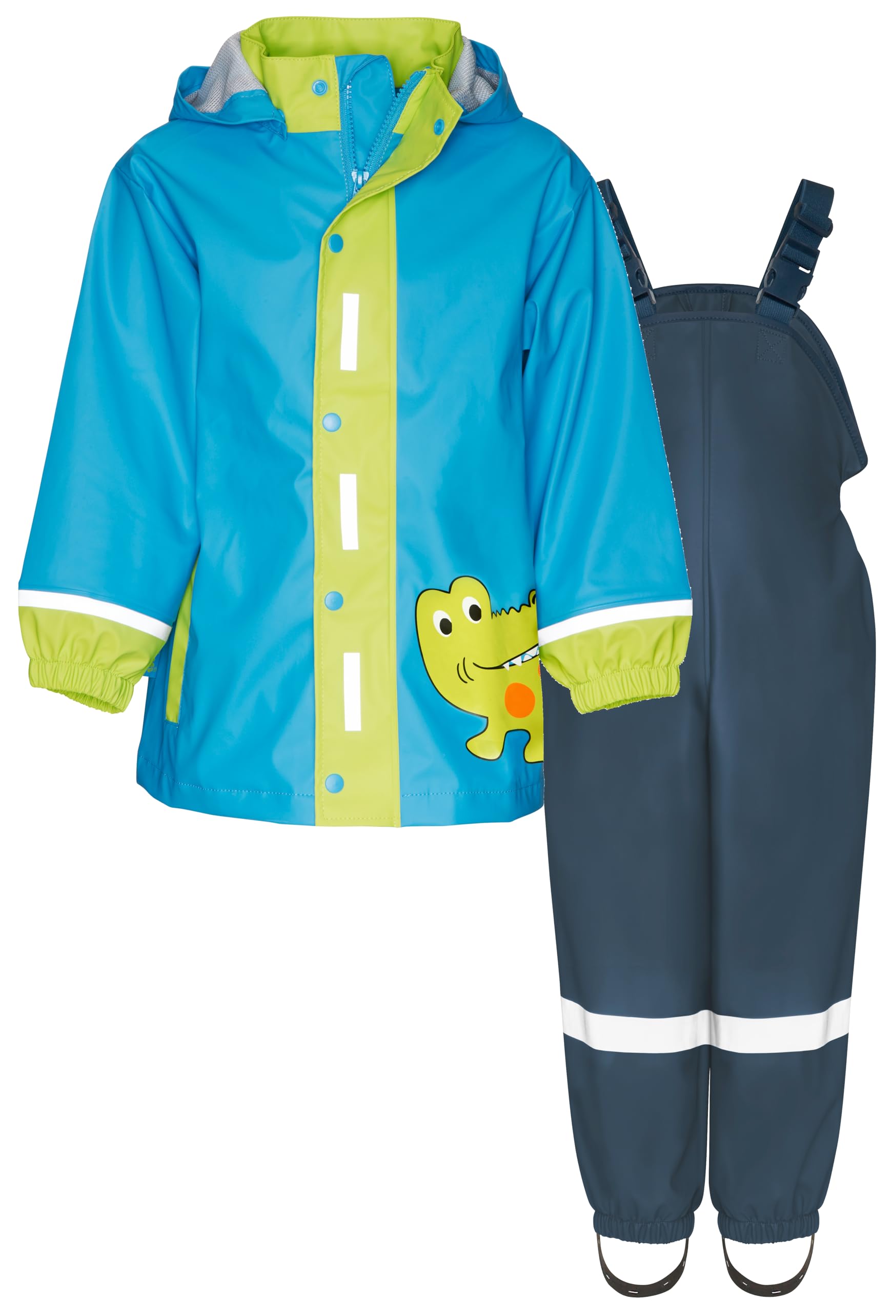 Playshoes Unisex Kinder Regen-set Regenlatzhose Regenanzug (2er Pack)