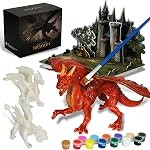 3D Dinosaurs Painting Kit with 12 Dinos for Kids Age 3-15, Arts and Crafts Kits Drawing Toys with Dinosaurs Set Creativity Gifts for Boys and Girls