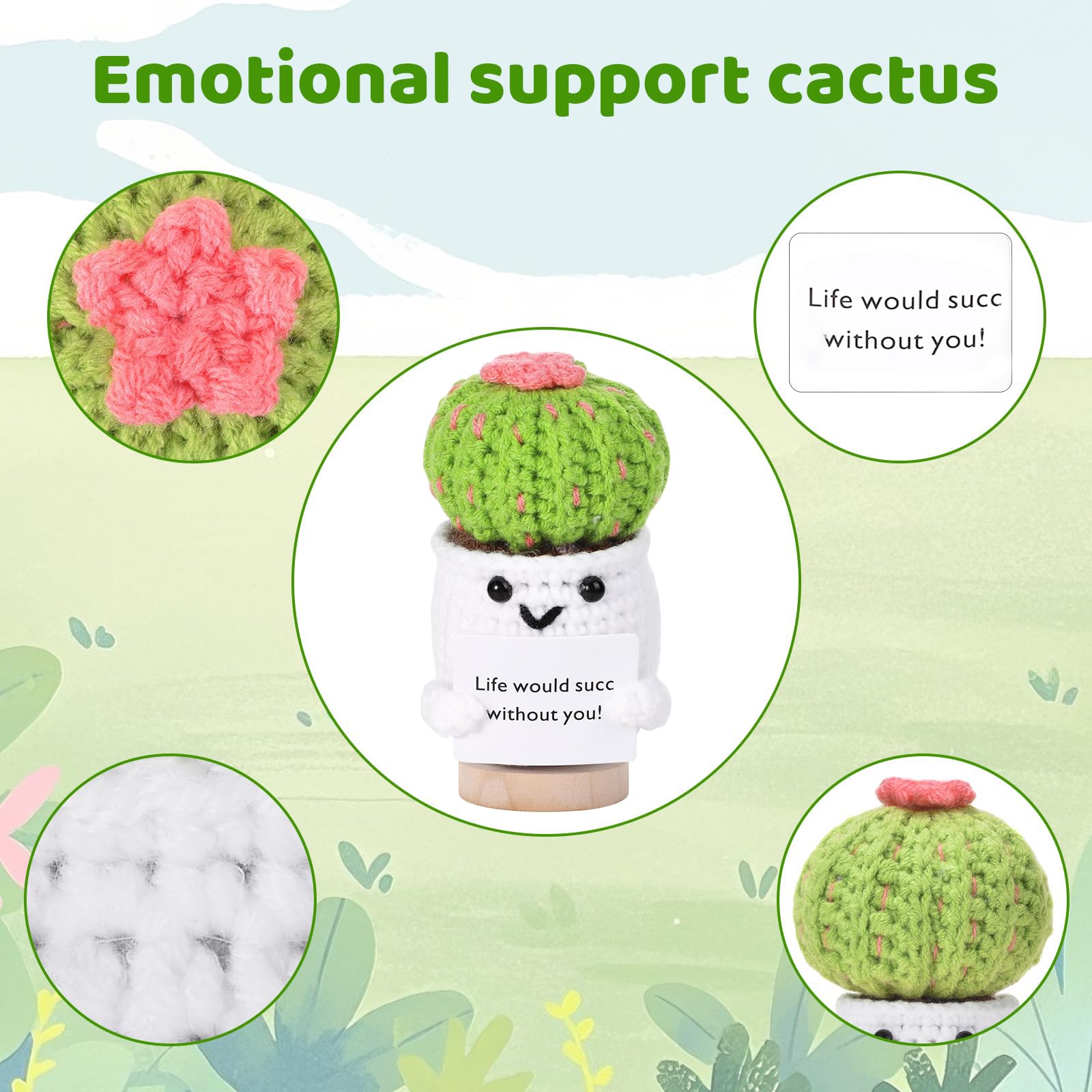 Amazon.de: poraceous Mini Positive Doll Cactus, Geschenk Positive Doll  Cactus, Positives Kartoffel Deutsch Ersatz, mit Sockel Gestrickte Kakteen  Geschenke, Mutmacher Geschenk fr Freunde Kollegen und Famili