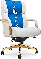 Vista 17 de LaZBoy Sutherland CHR10048A - Silla giratoria ergonómica de piel sintética para computadora y escritorio, color negro