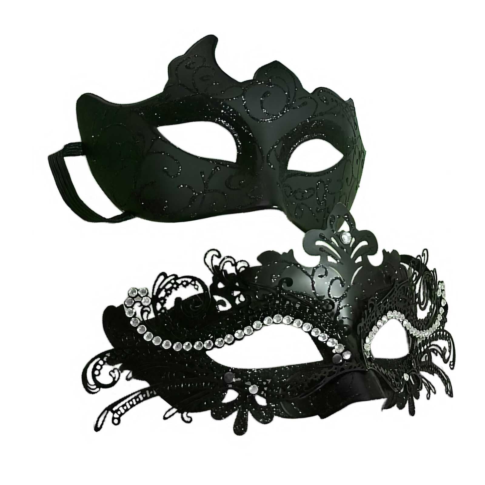 Kurmingary Couple Masquerade Mask Set, Venice Party Mask, Ancient Greek Roman Warrior Venetian Half Face Masks