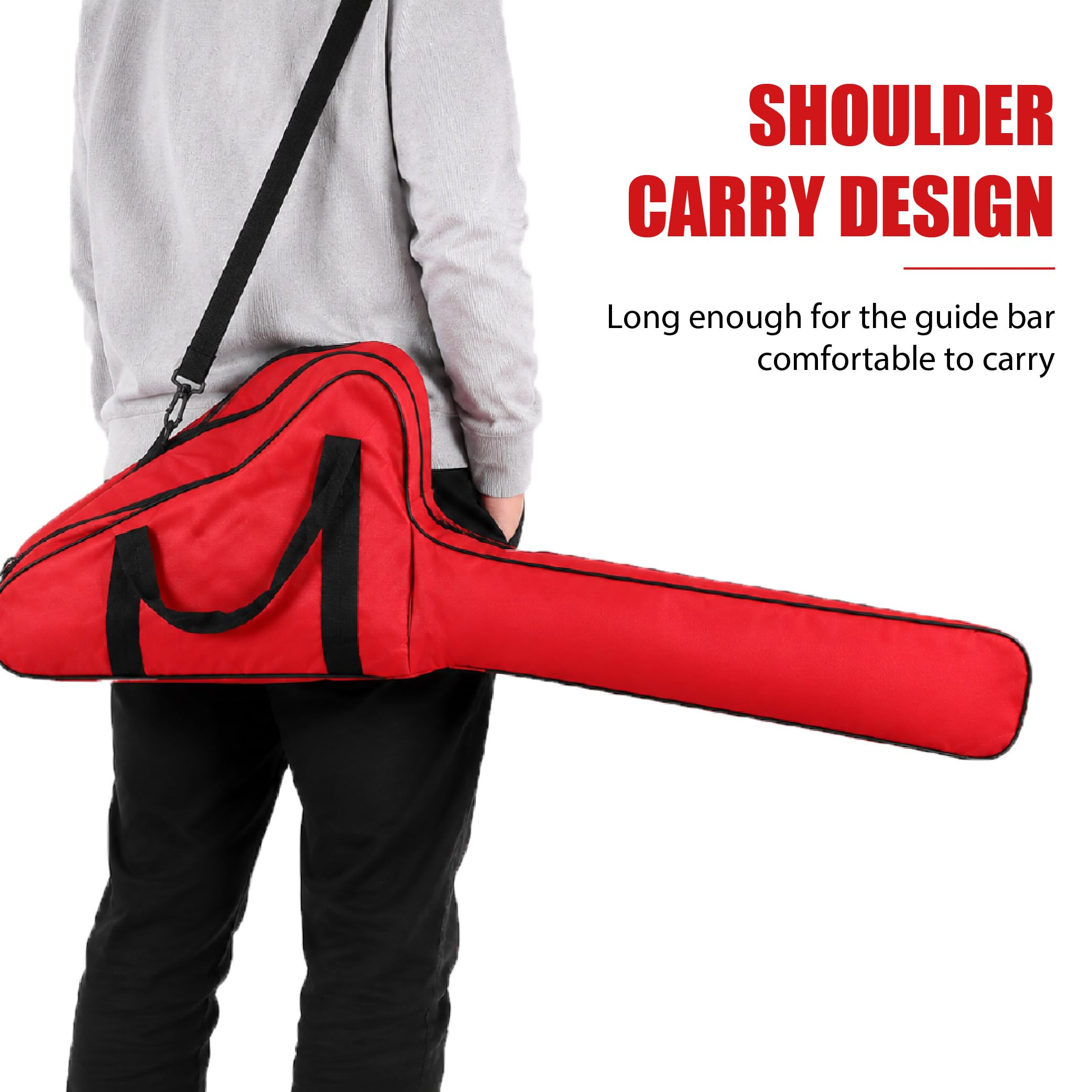 Bolsa para Motosierra para Castelgarden XC 35 XC 38 14", Funda Resistente al Agua con Asa y Correa Ajustable para Jardín