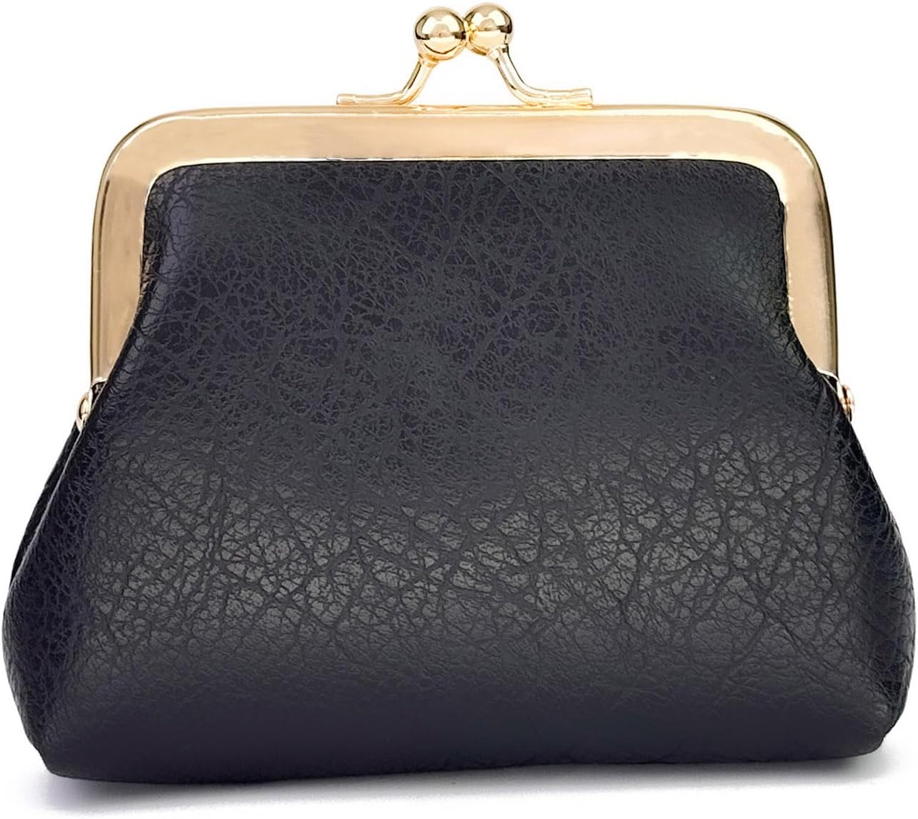 Coin Purse, Kiss Lock Coin Purse for Women, Large Capacity Coin Pouch,Vintage Change Purse Cute Car Coin Holder for Women (1-Black) - Image 8