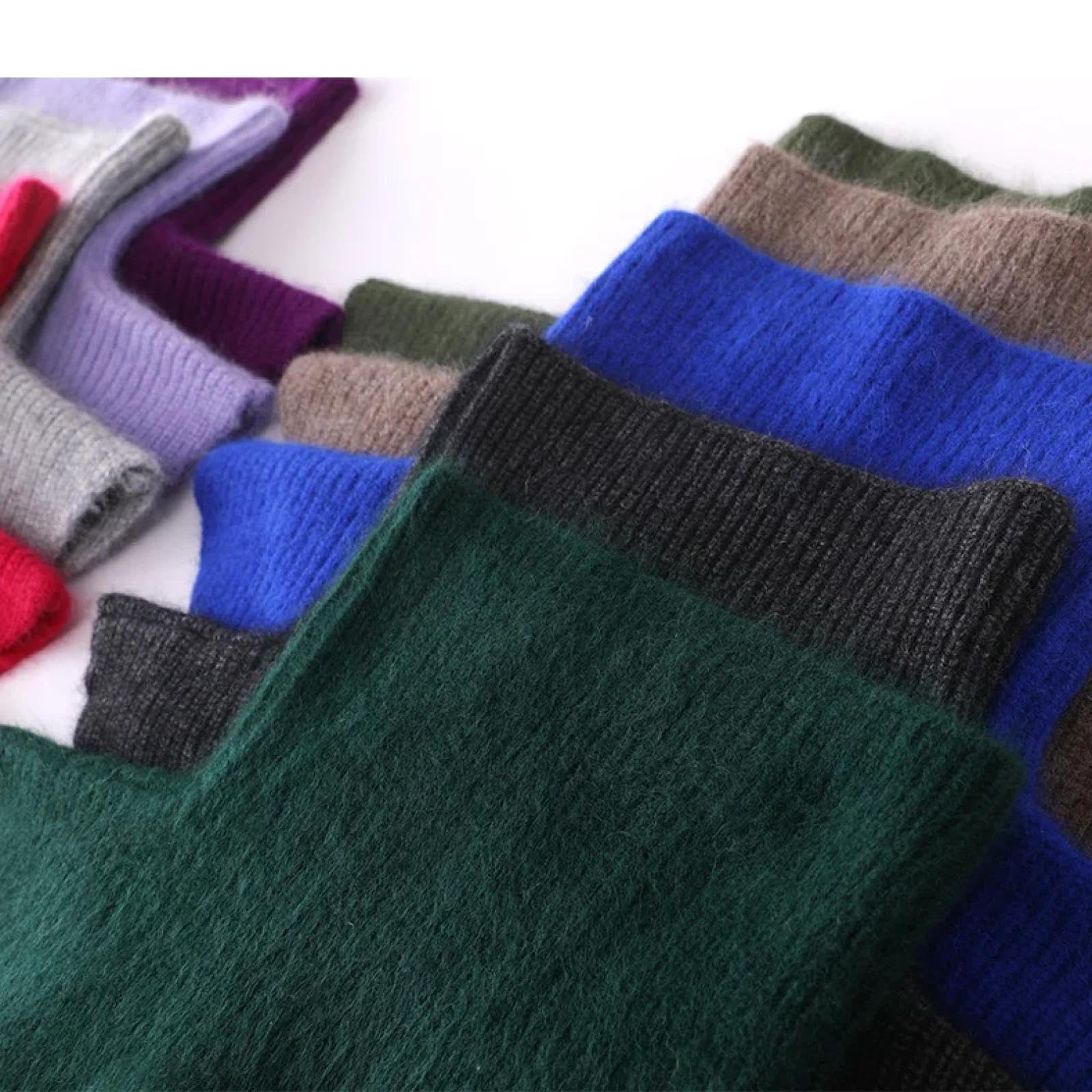 Schals Damen Tücher Halstuch Scarf Rollkragenpullover Kleine Wickel Dicke Rippen Strickaccessoires Cowl Schal