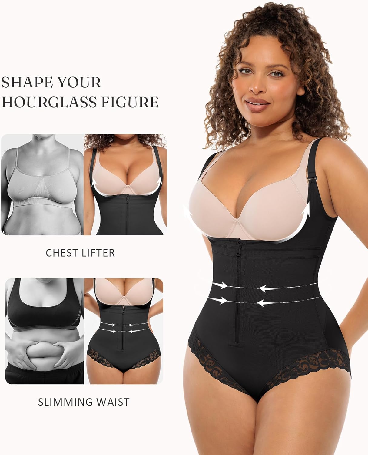 FeelinGirl Women's Faja Body Shaper Postpartum Fajas Colombianas Shapewear Tummy Control Body Shaper Butt Lift Bodysuit - Image 3