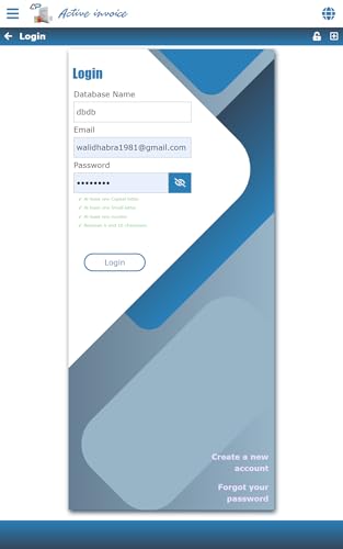 Active invoice