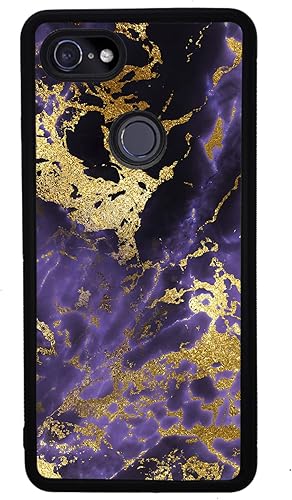 Miniatura 4 de Purple and Gold Marble Black Rubber Phone Case Compatible With Google Pixel 10, 10 Pro, 10 Pro XL, 9a, 9 Pro, Pixel 9, Pixel 9 Pro XL, 8a, 8 Pro, 8,