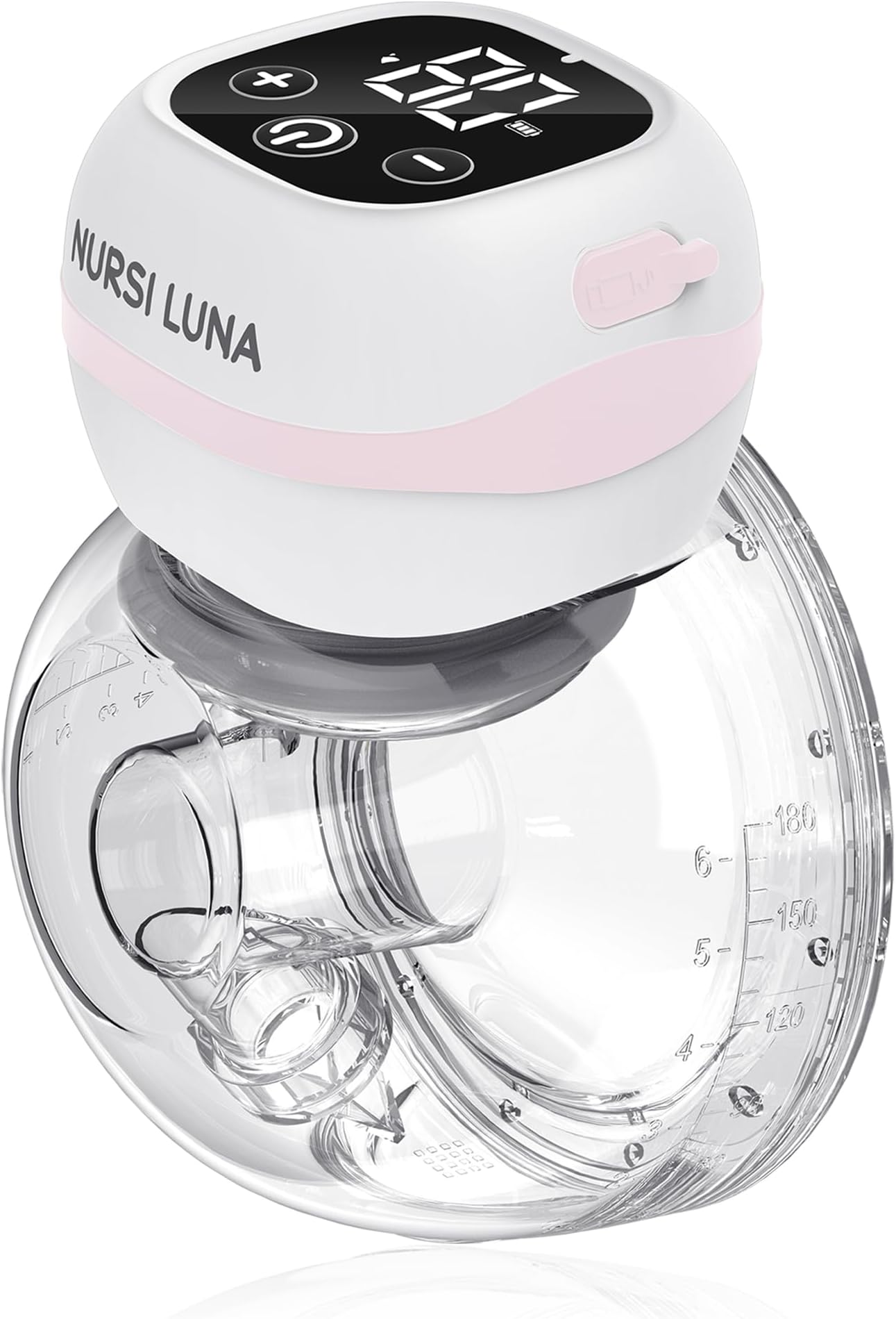 Breast Pump Hands Free, Wearable Breast Pump with 3 Modes & 12 Levels, Smart Touchscreen, Low Noise Portable Wireless Electric Breast Pump with Flange Inserts (Pack of 1, Pink)