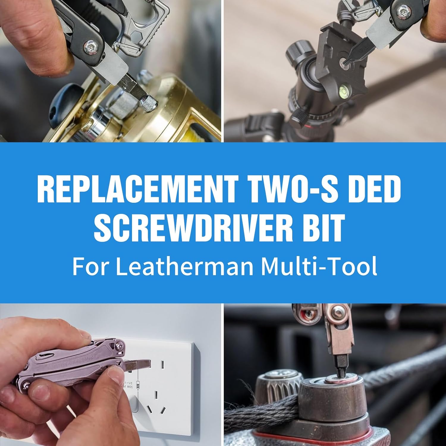 Bit Kit, 21 Double-Ended Screwdriver Bits for Multi-Tools, Can be used with pliers, The set includes double sheaths for easy storage，Suitable for Leatherman