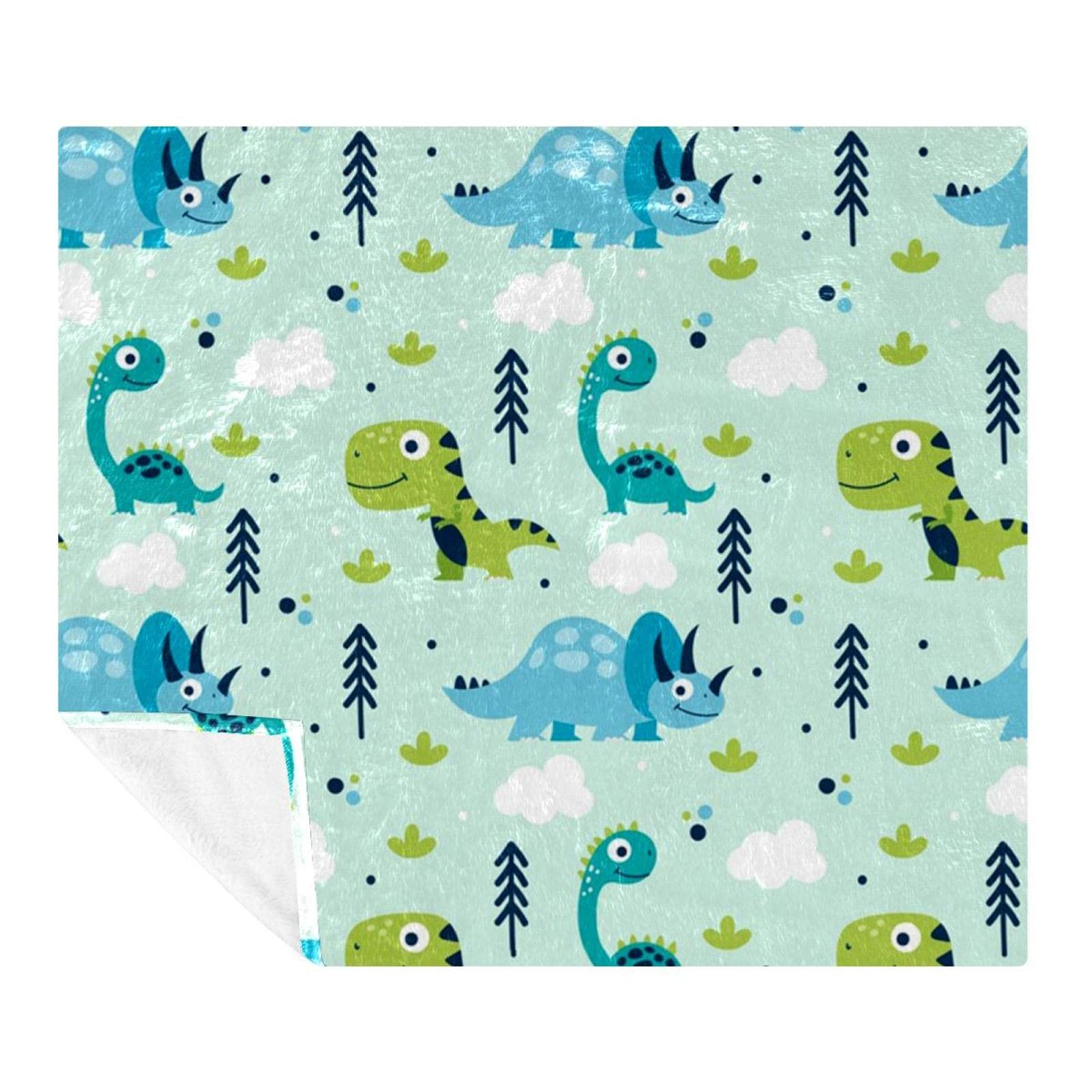 Couverture douce dinosaure plaid thermique canapé et lit