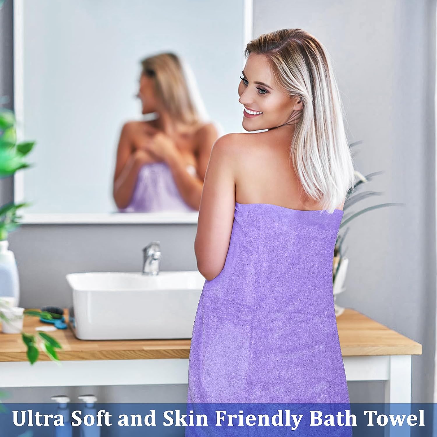 10 Pack Bath Towel Set, Soft Microfiber Coral Velvet Quick Dry Towels for Bathroom, Shower & Beach, Highly Absorbent Lightweight Body Towels, 27.5 x 55.1 Inches (Multicolor)