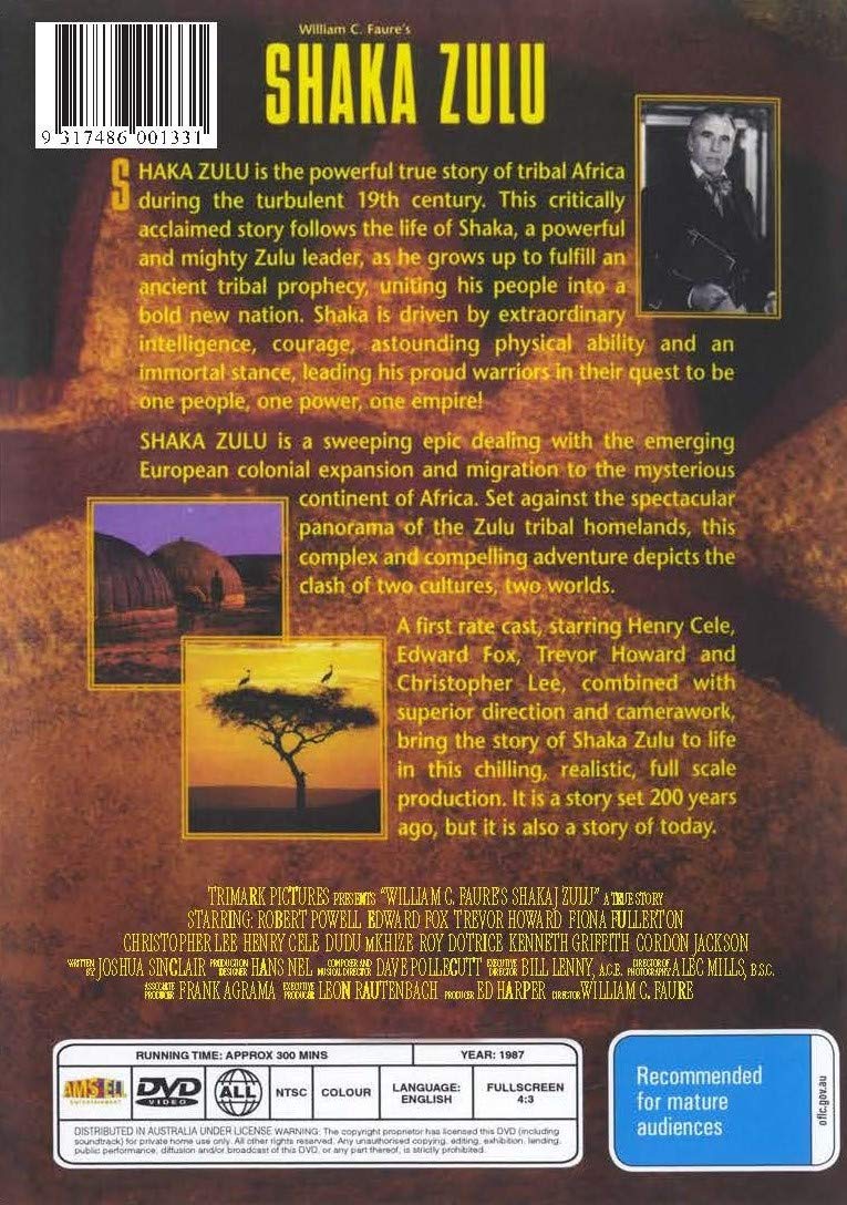 Amazon.com: Shaka Zulu : Henry Cele, Edward Fox, Robert Powell