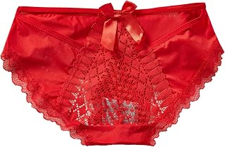 NHNKB Women's Red Sexy Lace Breathable Lace and Butt Lift Pure Short Panties Boxer Shorts Women's Underwear Women Briefs Sexy Women's Briefs Elastane Briefs Lace Underpants Women's Thong