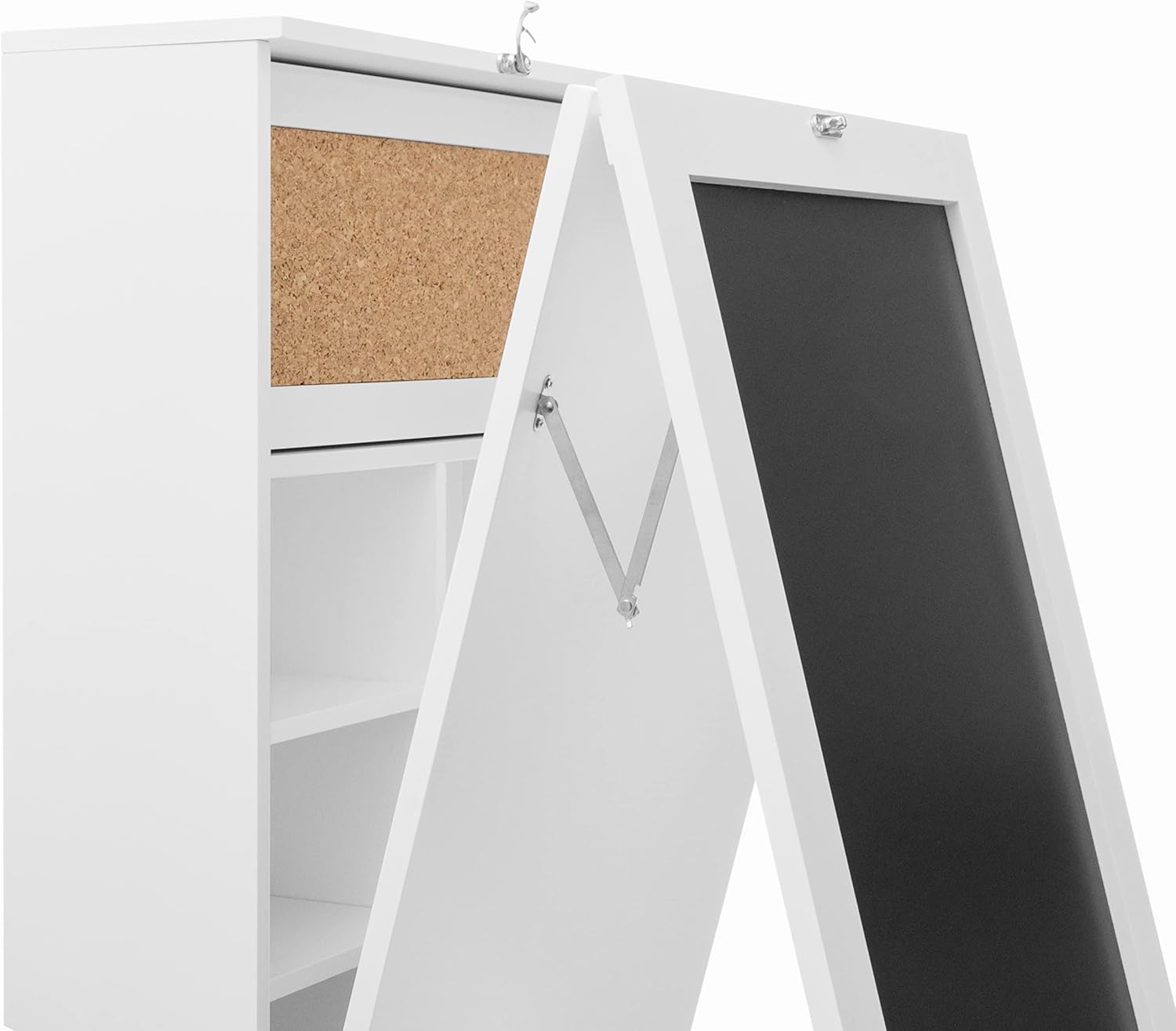 InnovaGoods Tisch, Holz, Weiß, 80x50x18 cm Weiß 80x50x18 cm