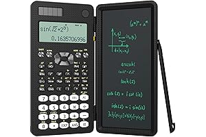 Scientific Calculator with Notepad: ROATEE Calculator for Students, Advanced Functions, 2-Line Display,...