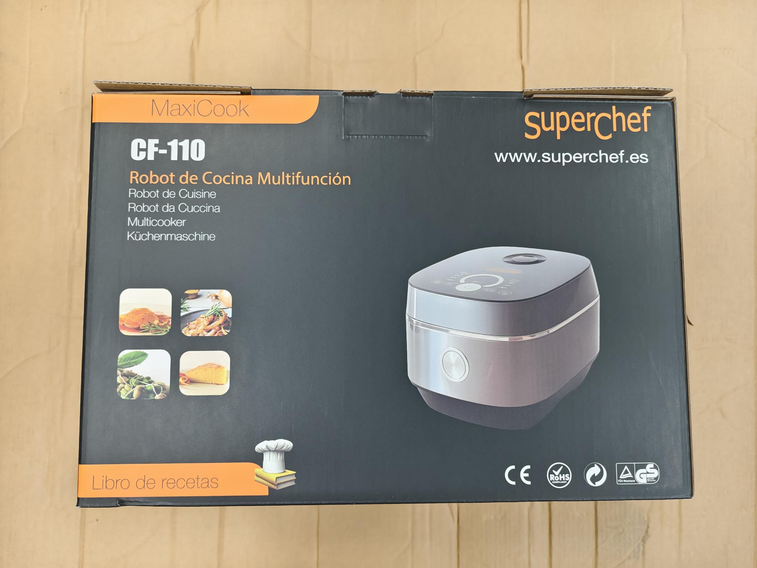 Robot de Cocina Inteligente Multifunción Programable 4L – 800W | 11 Programas | Cocción 3D | Mantiene Caliente | Recipiente Antiadherente sin productos tóxicos| Panel Táctil retro iluminado