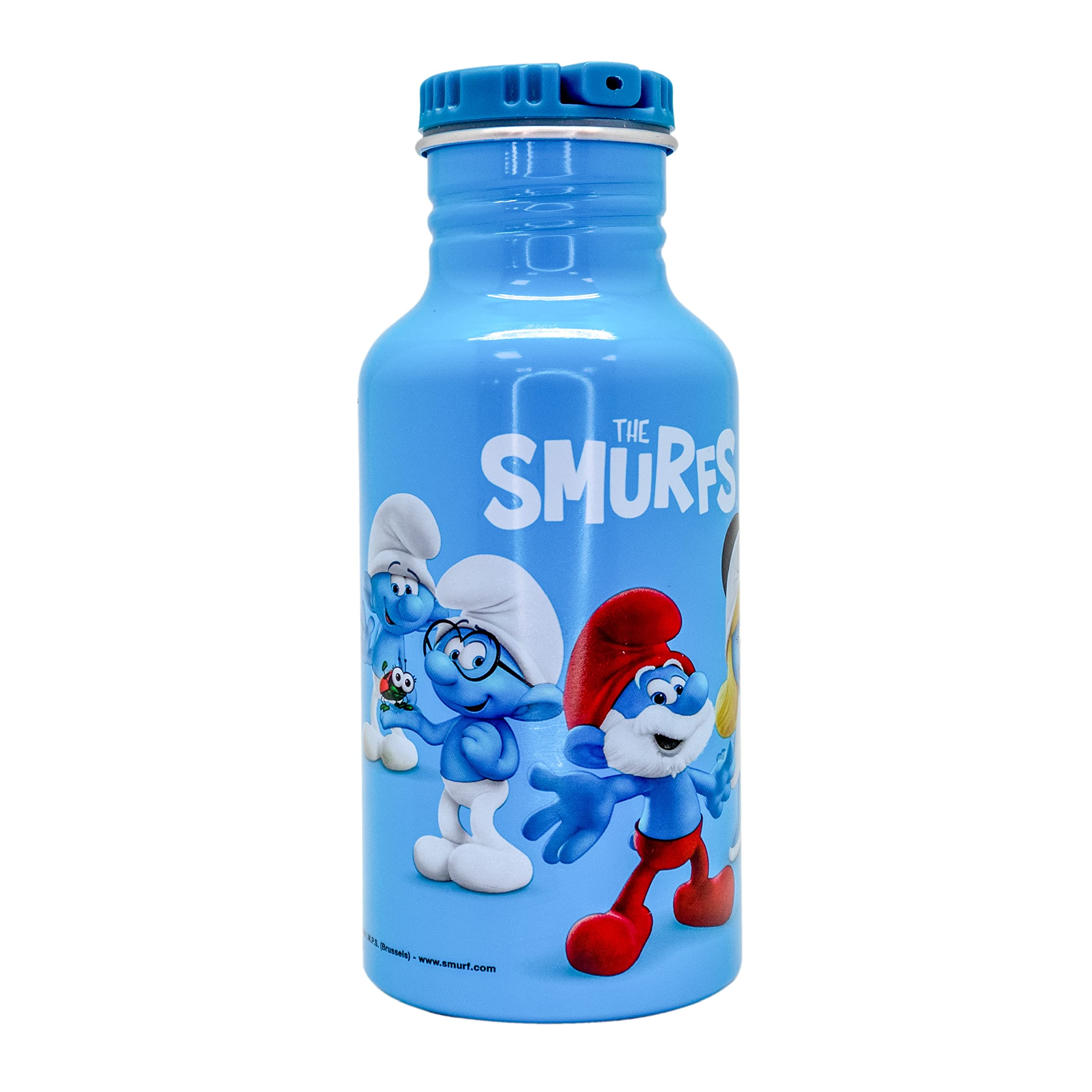 NERTHUS Kinder Trinkflasche 500 Ml – Doppelwandig Aus Edelstahl, Mit Silikon-Strohhalm, Farbig, Auslaufsicher