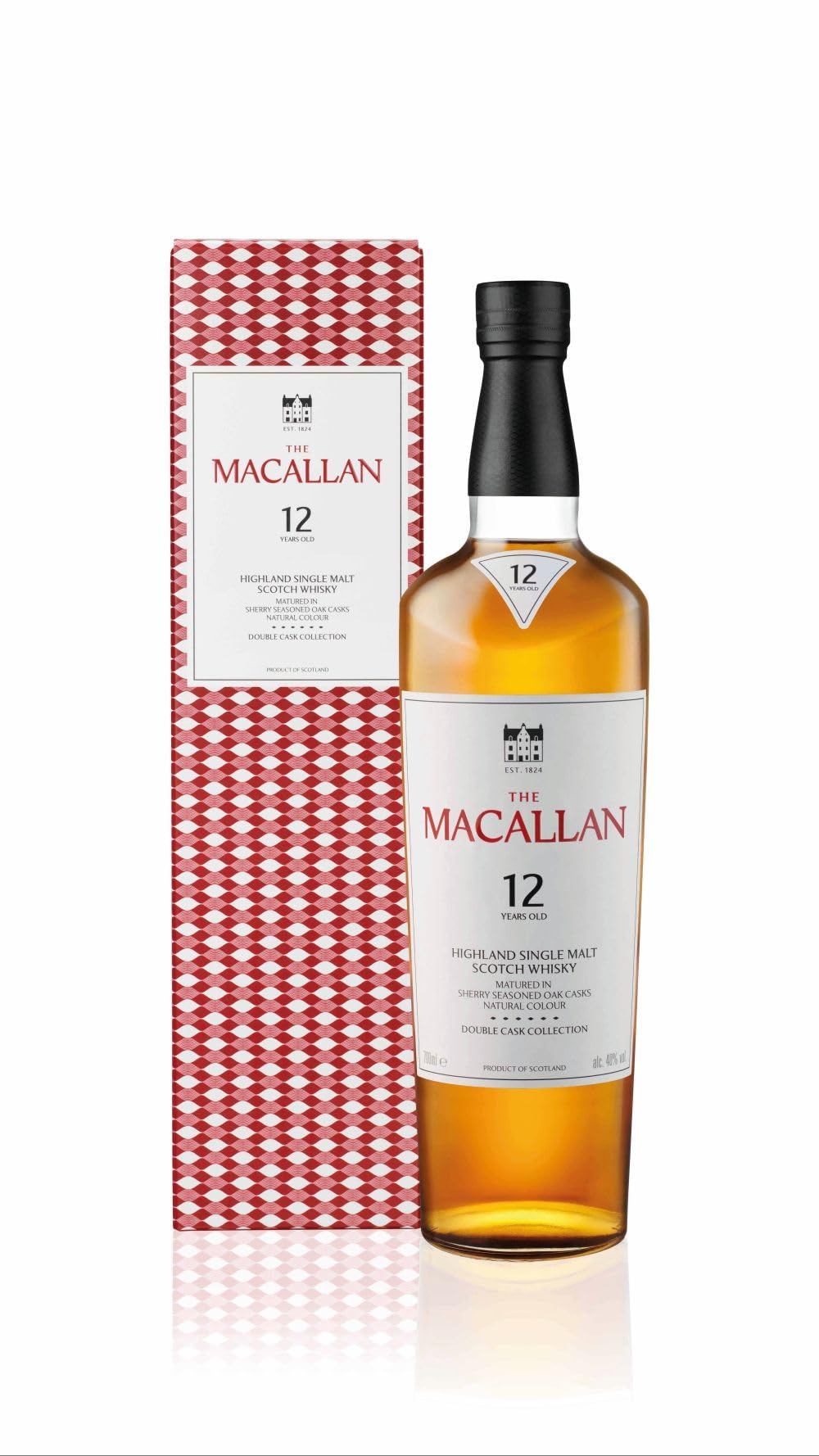 Macallan 12 Jahre | Double Cask | Single Malt Scotch Whisky | mit Geschenkverpackung(Farbe kann variieren)| unverwechselbare Sherry-Noten | 40% Vol | 700ml Einzelflasche
