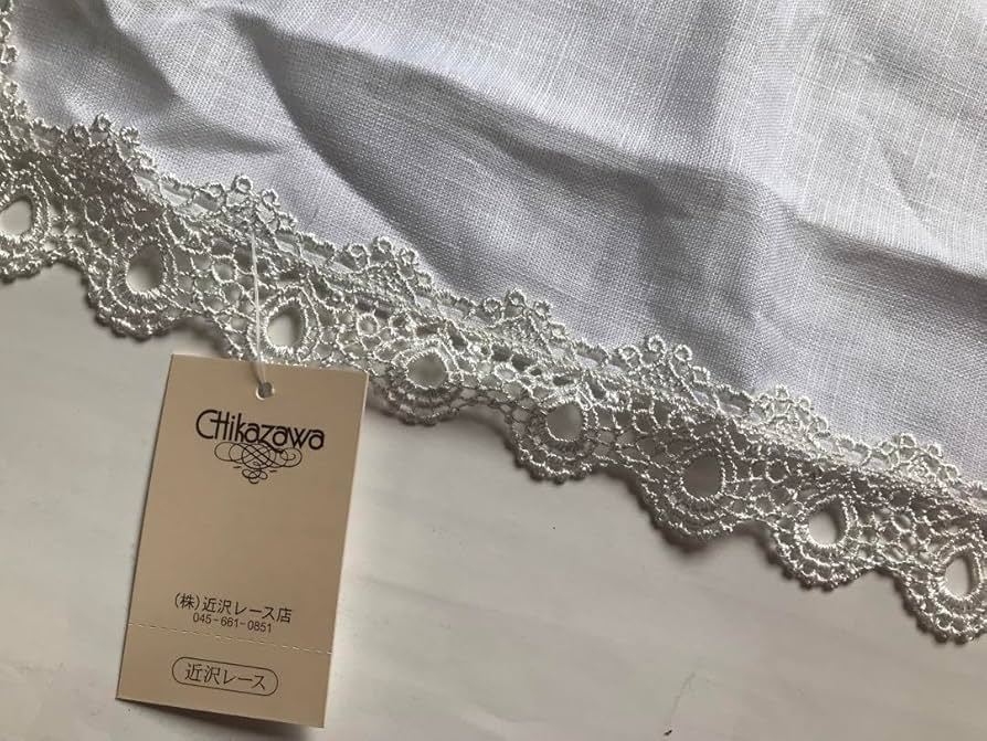 近沢レース　麻の葉 近沢レース タオルハンカチ 麻の葉 レッド 近澤 chikazawa - メルカリ