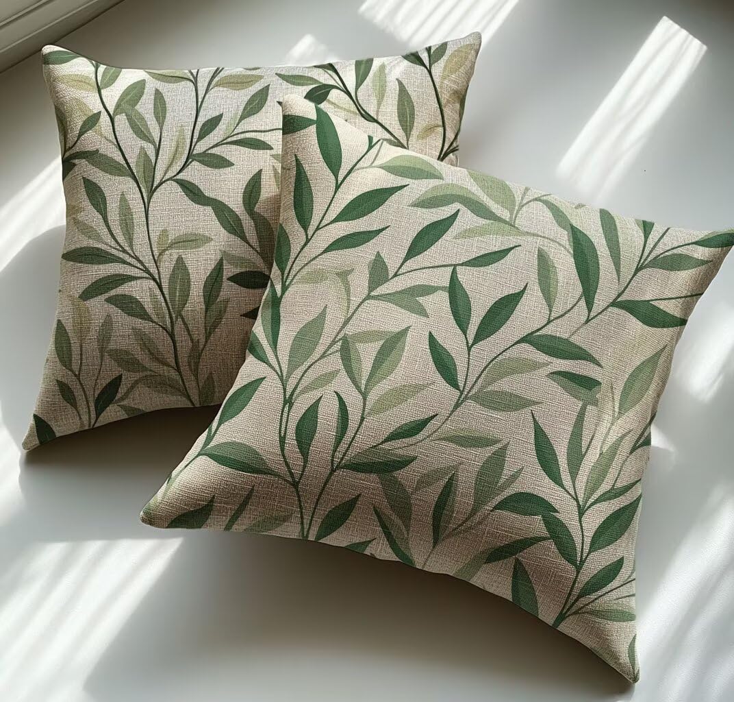 Federe Cuscini Divano 35x35 Set 2 Impermeabili Verde Salvia Copricuscini Lino Cerniera Invisibile Garden Furniture Bench