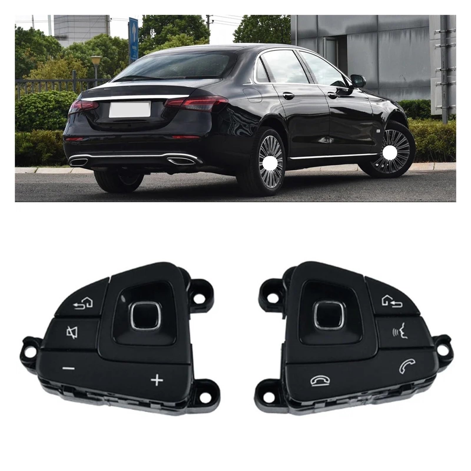 Gruppo pulsanti sul volante, compatibile con Classe E E300E350 W213 2016-2018 Interruttore di comando Guida a sinistra(Destra)(Left)