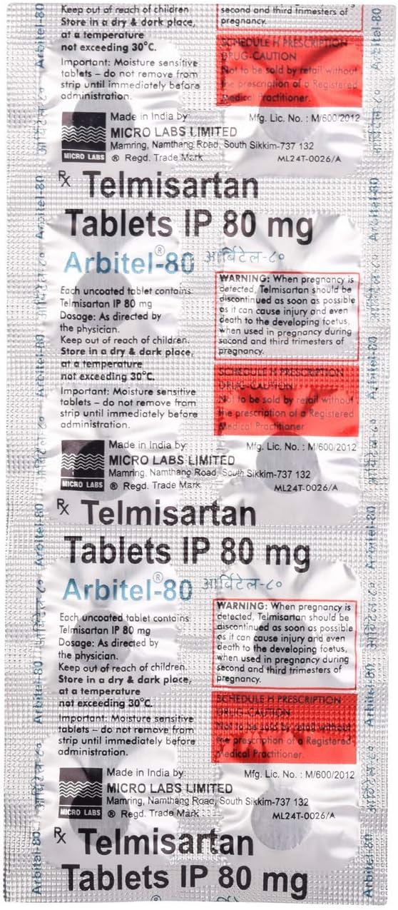 Arbitel 80 - Strip of 10 Tablets