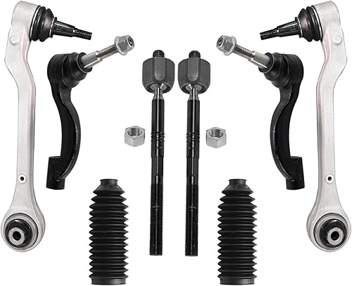 Miniatura 1271 de Detroit Axle - Kit de brazos de control de extremo delantero RWD para Dodge Ram 03-06 2500 3500, 2 brazos de control superior con rótula 2 varillas