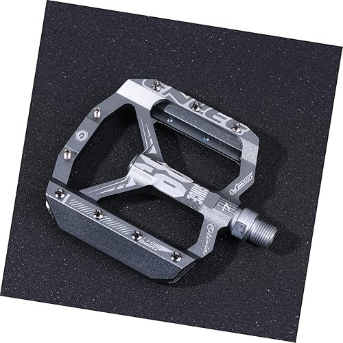Miniatura 8 de INOOMP 1 par de pedales eléctricos negros antideslizantes universales sellados de pieza de pedal ligero MTB anti piezas de aluminio bicicleta