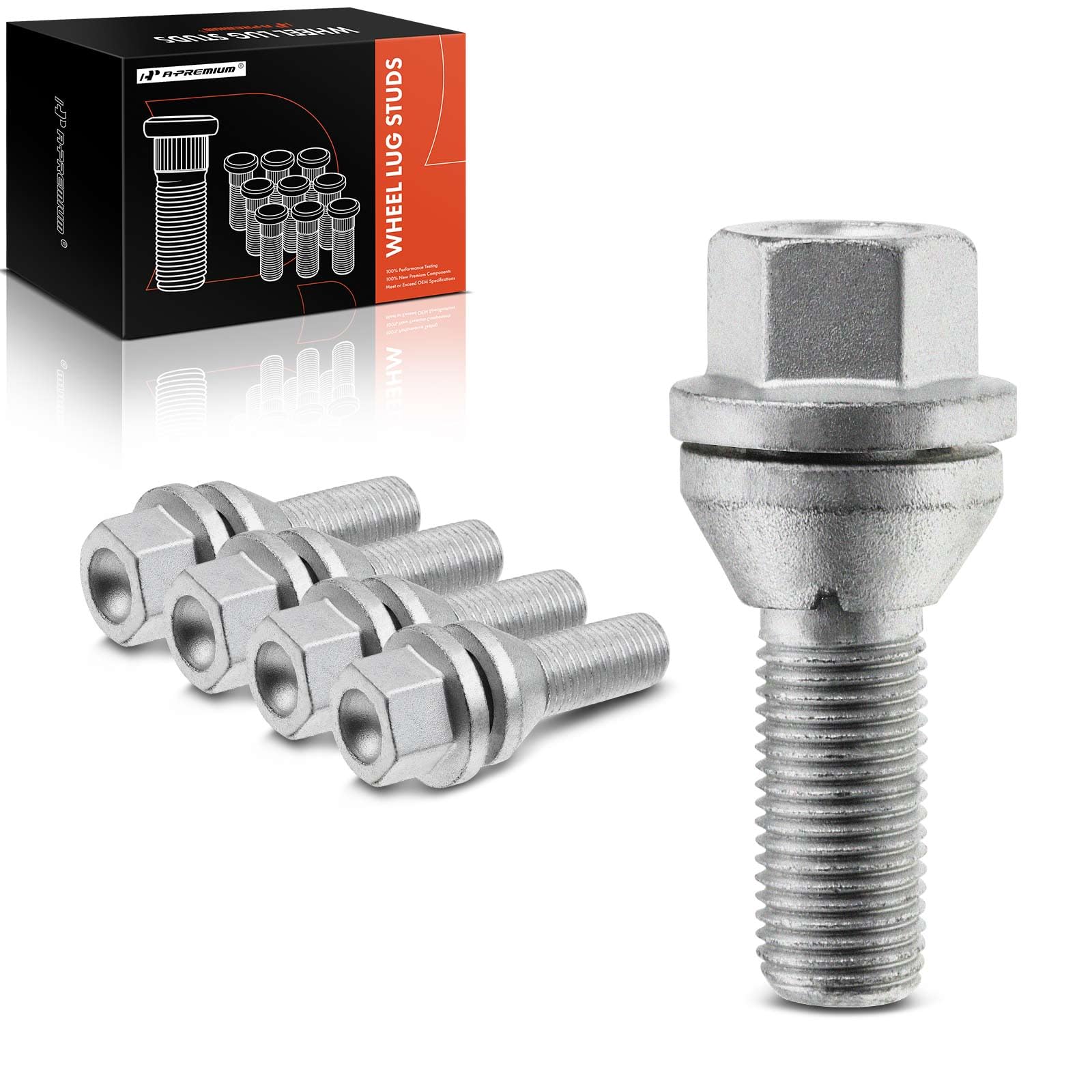 Amazon.com: A-Premium M14-1.50 Wheel Studs Compatible with Volvo 