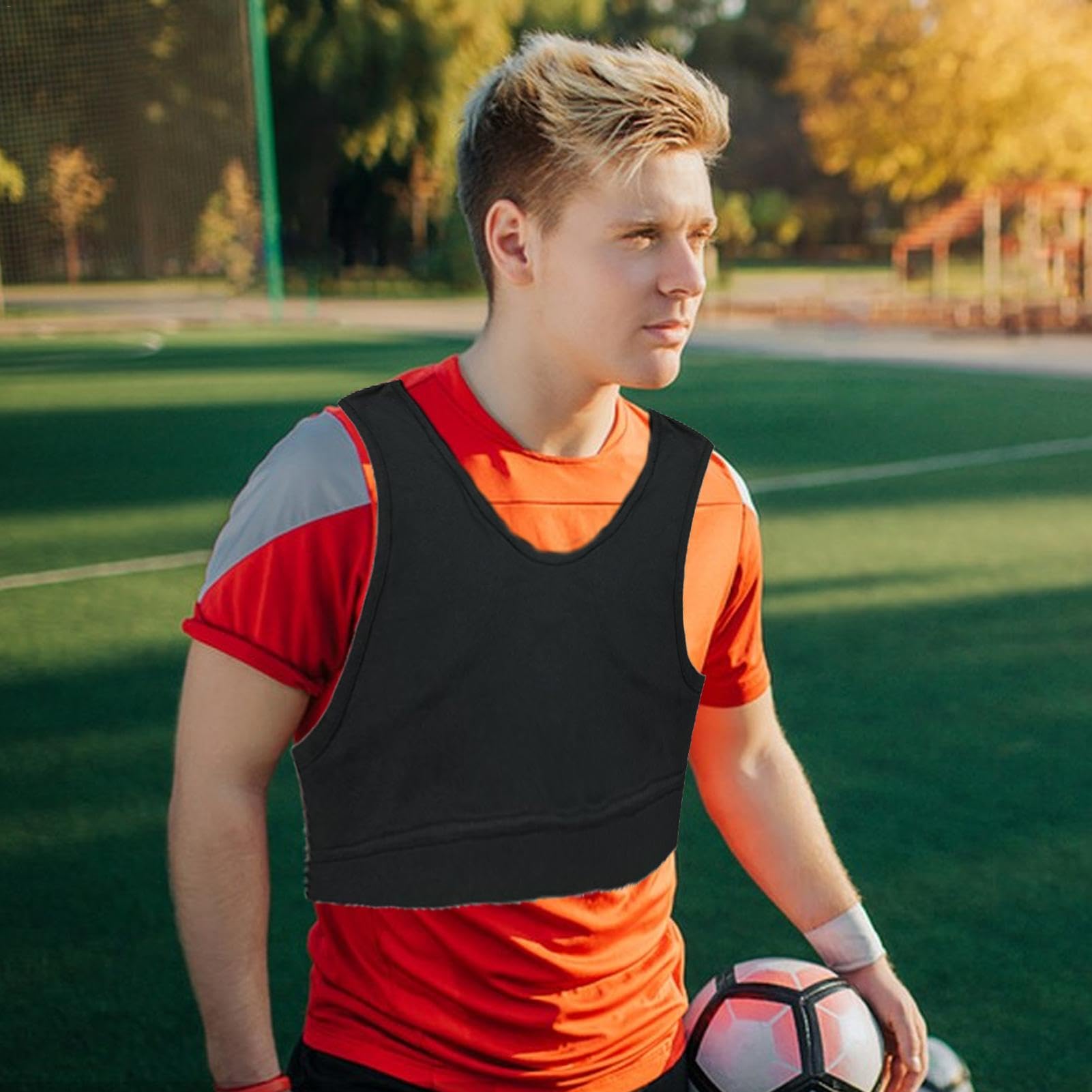 Fußballweste für Tracker | Fußball-Weste Fitness Tank Top | Fußballweste Workout Tank Top, atmungsaktive GPS-Tracker-Weste, Sportweste für Männer und Frauen, kein Tracker