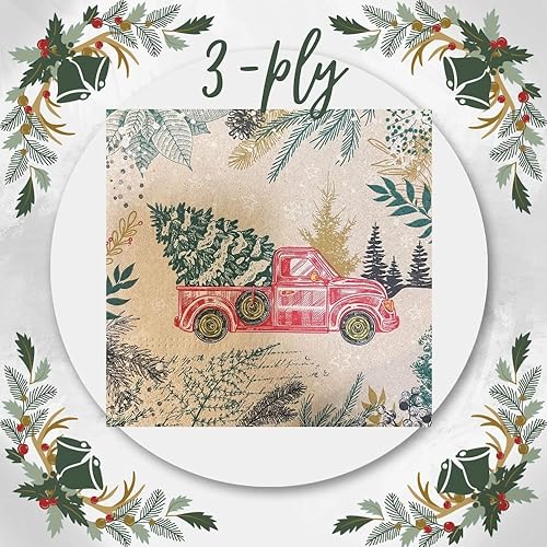 Miniatura 4 de Servilletas de papel de 20 unidades de 13 x 13 pulgadas, 3 capas, estampado azul, para arte, cena y fiesta, servilletas desechables decorativas