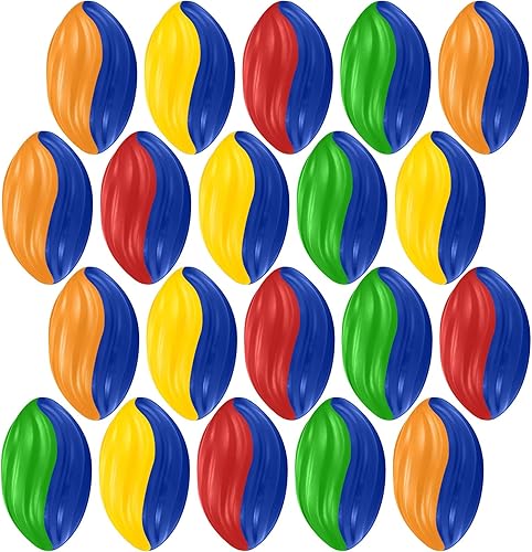 Miniatura 8 de Jerify Paquete de 20 mini balones de fútbol a granel de 7 pulgadas, pequeños balones de fútbol de espuma en espiral, fútbol de fútbol deportivo