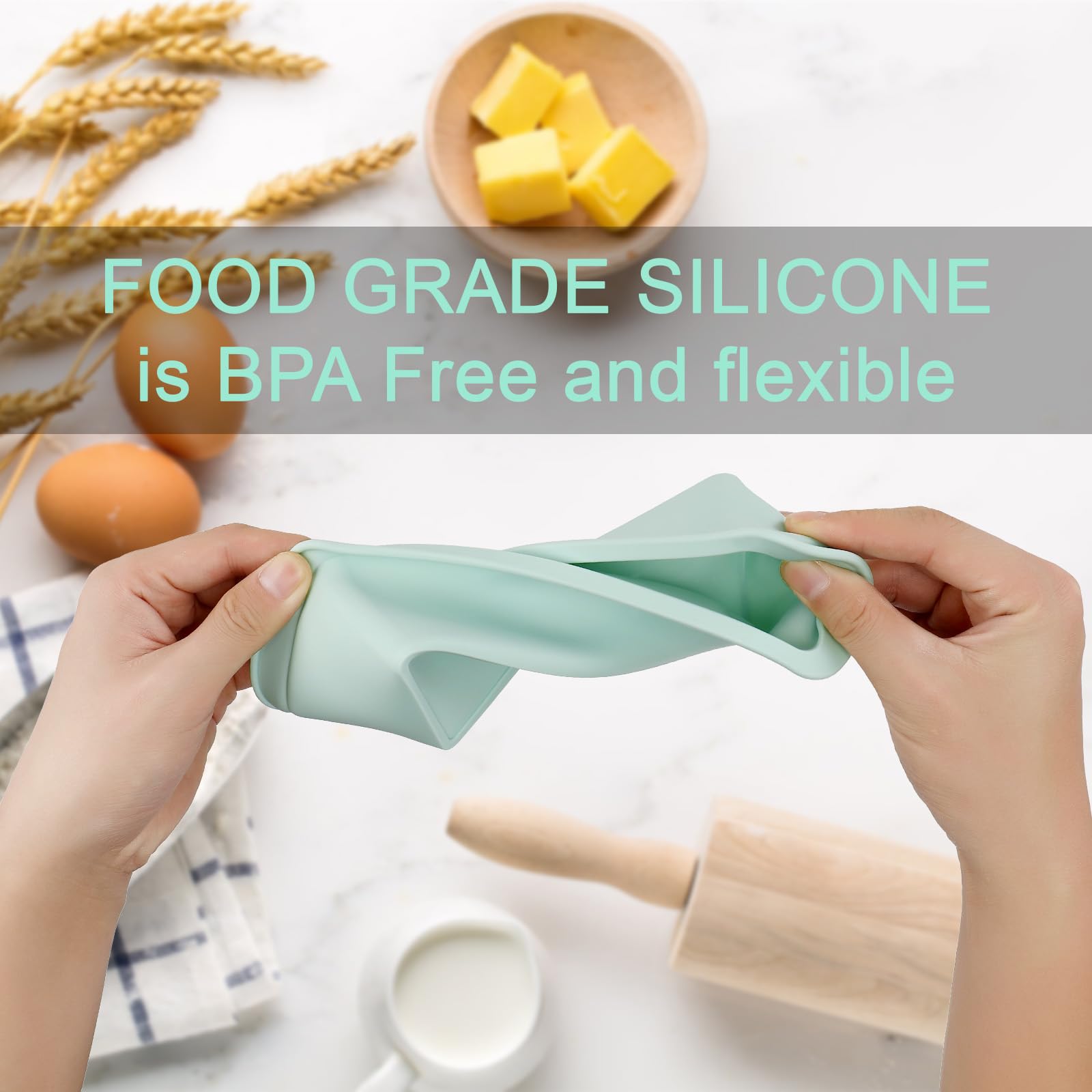 2 Stampi Plumcake In Silicone - Teglie Rettangolari Antiaderenti, Per Forno E Microonde - Foto 7