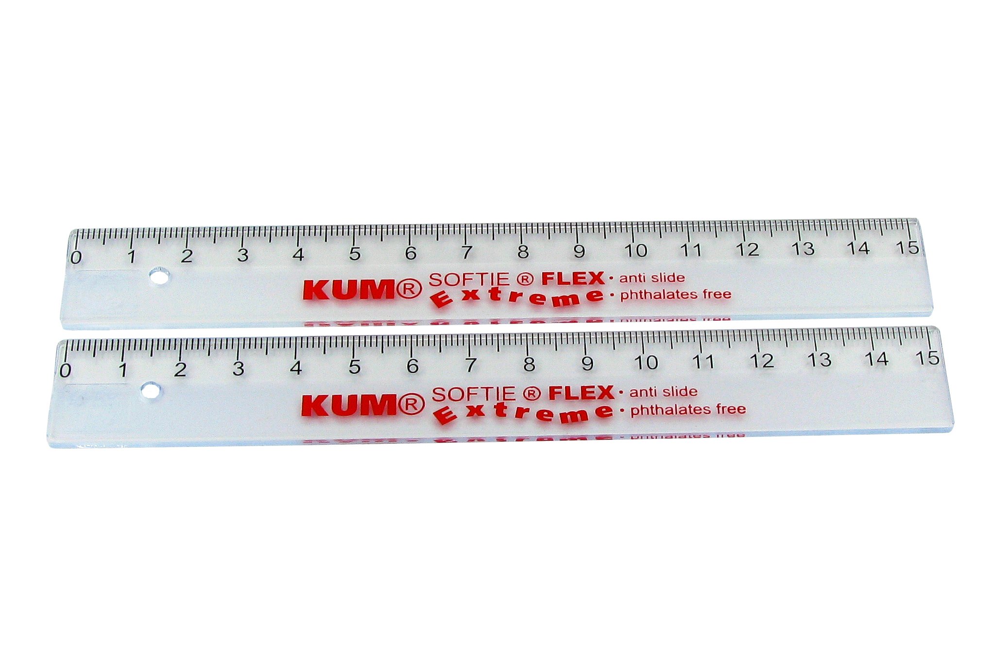 KUM az225.09.19 de T Regla L1 Softie Flex Extreme, material flexible, 1 pieza, 15 cm, transparente