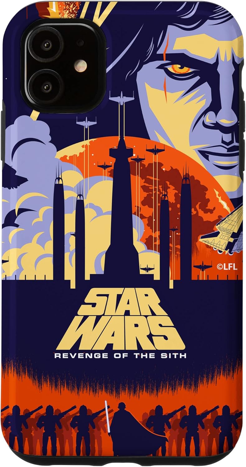 Star Wars Revenge of the Sith Illustrated Movie Poster Case for iPhone 11
