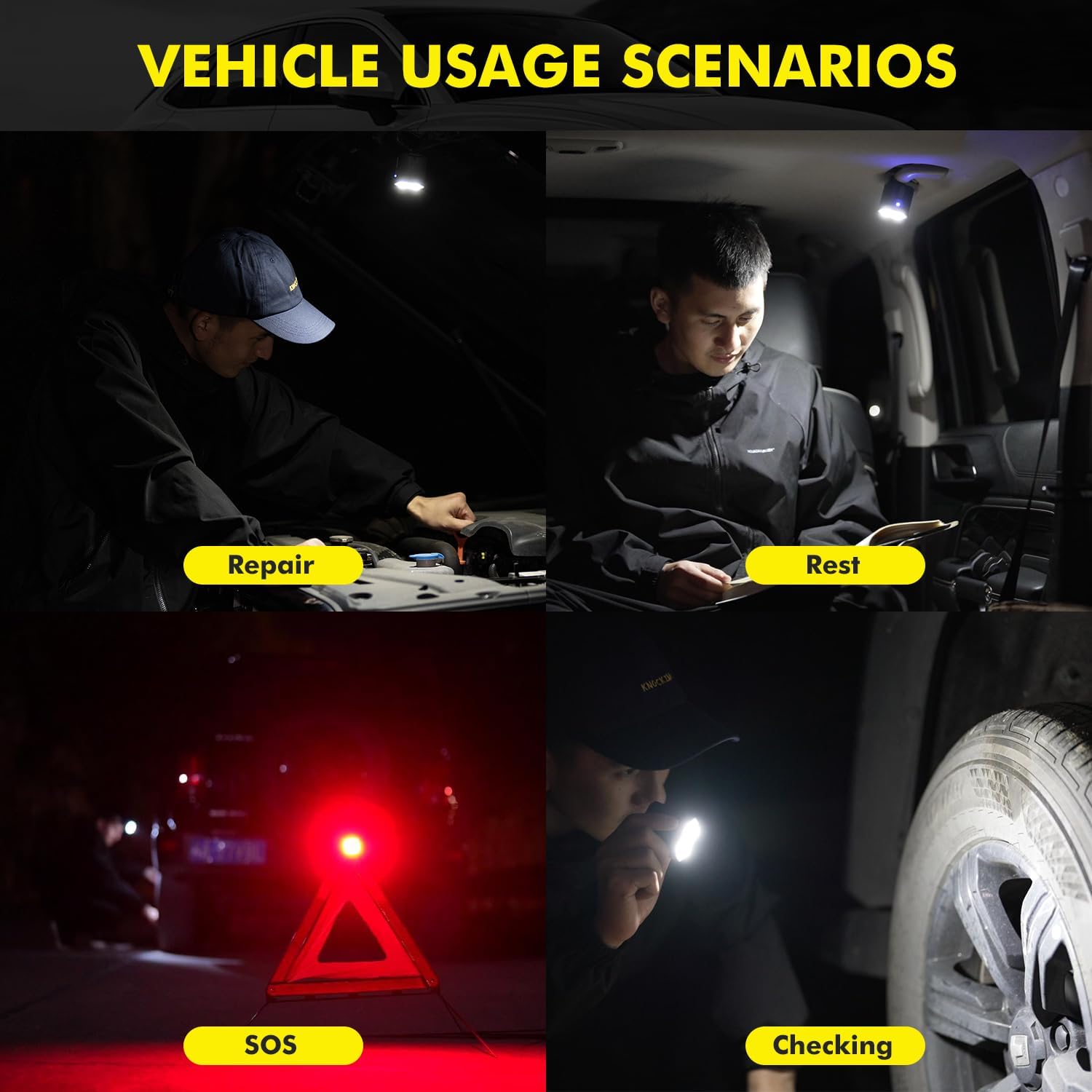 Rechargeable Flashlights High Lumens, 6Mode Flashlights Rechargeable, Super Bright Flashlight Adjustable for Emergency