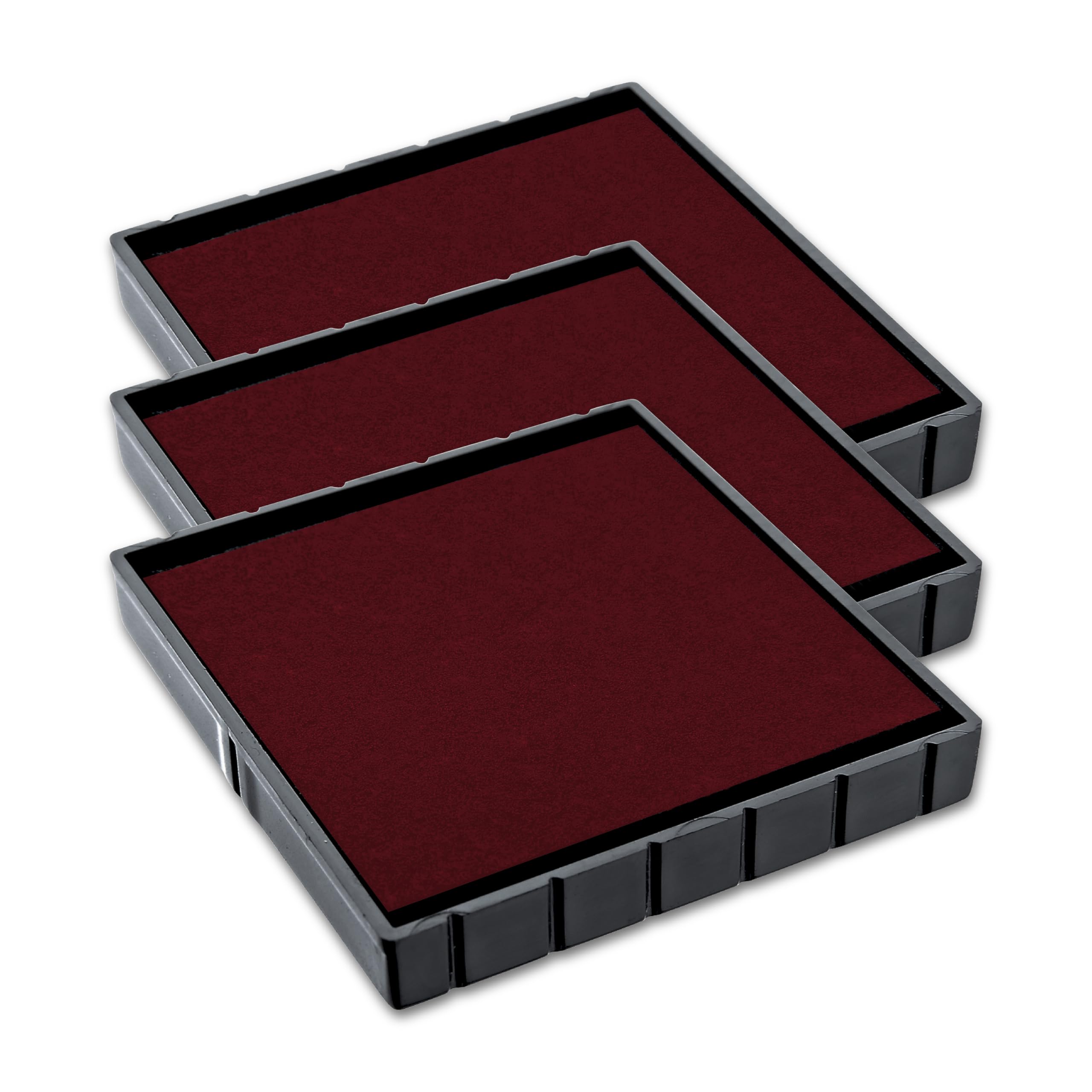COLOP E/Q43 Replacement Ink Pads – Pack of 3 EQ43 Refill Pads Compatible with Printer Q 43 and Printer Q43 Dater (Red)