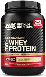 100% Whey Protein Gold Standard (909g) - Sabor Vanilla Ice Cream, Optimum Nutrition